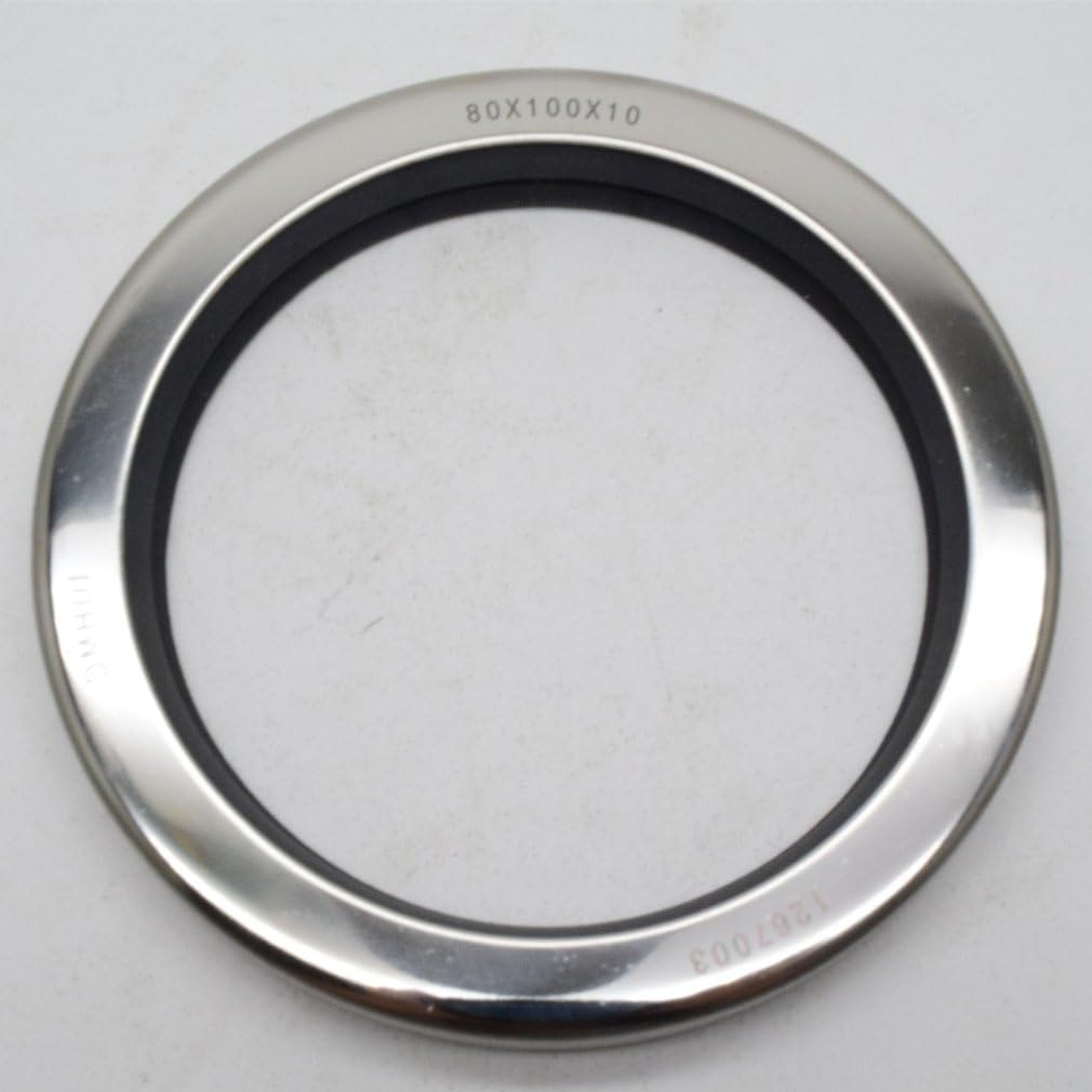 Stainless Steel Shaft Seal with PTFE Double Lips for Rotary Screw Air Compressor (80-100-10 mm)