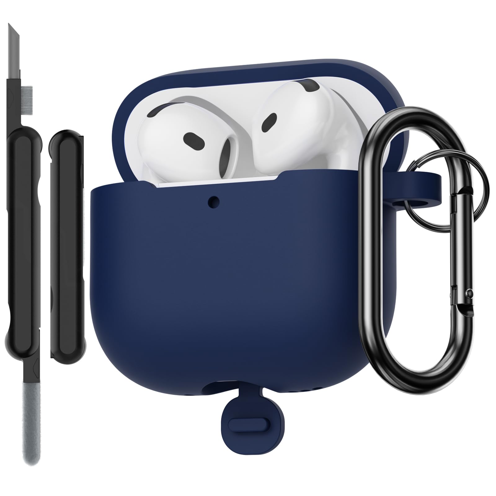 Funda para AirPods Pro 3 (2025) Case Cover, Anti-rasguños Fundas Protectora de Silicona Compatible con Airpods Pro 3.ª Generación con Kit de Limpieza e Lanyard de Silicona, Cloud Grey — view 41