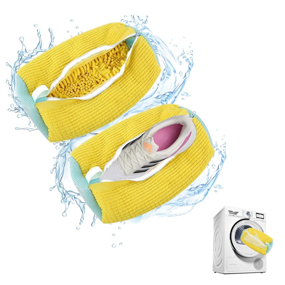 Generic2PCS Shoe Washing Machine Bag, Unbloo Shoe Bag for Washing, Laundry Shoe Bag, Shoe Bag for Washing Machine, Shoe Washing Bag, Laundry Shoe Bag for Washer and Dryer, Shoe Laundry Bag