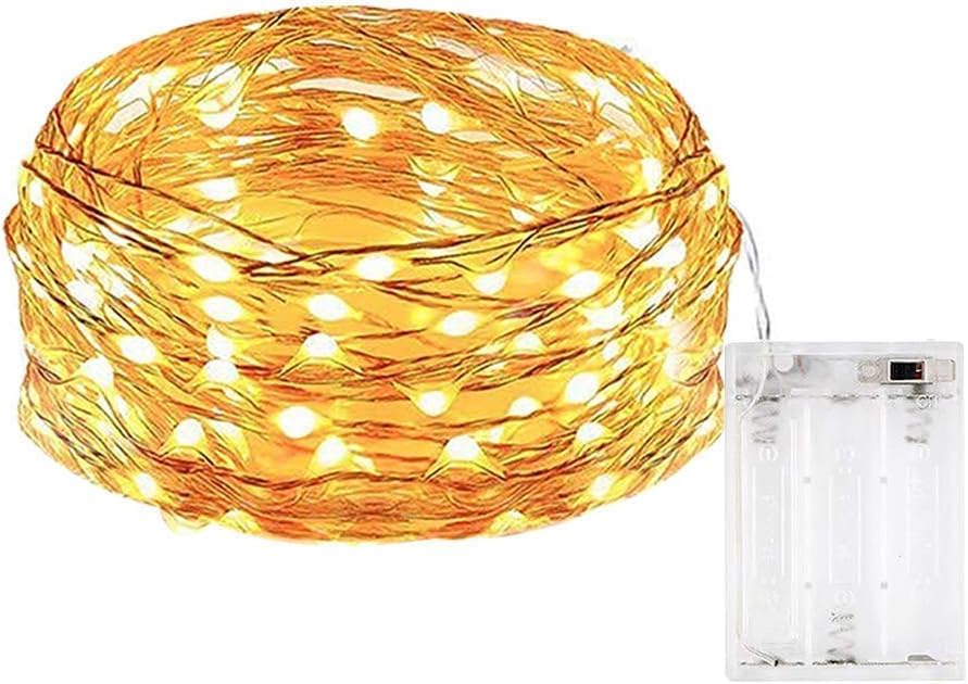 R2S2 Battery Powered Copper Wire LED String Fairy Lights for Decoration, Diwali, Christmas Tree Decoration Lights Festival...