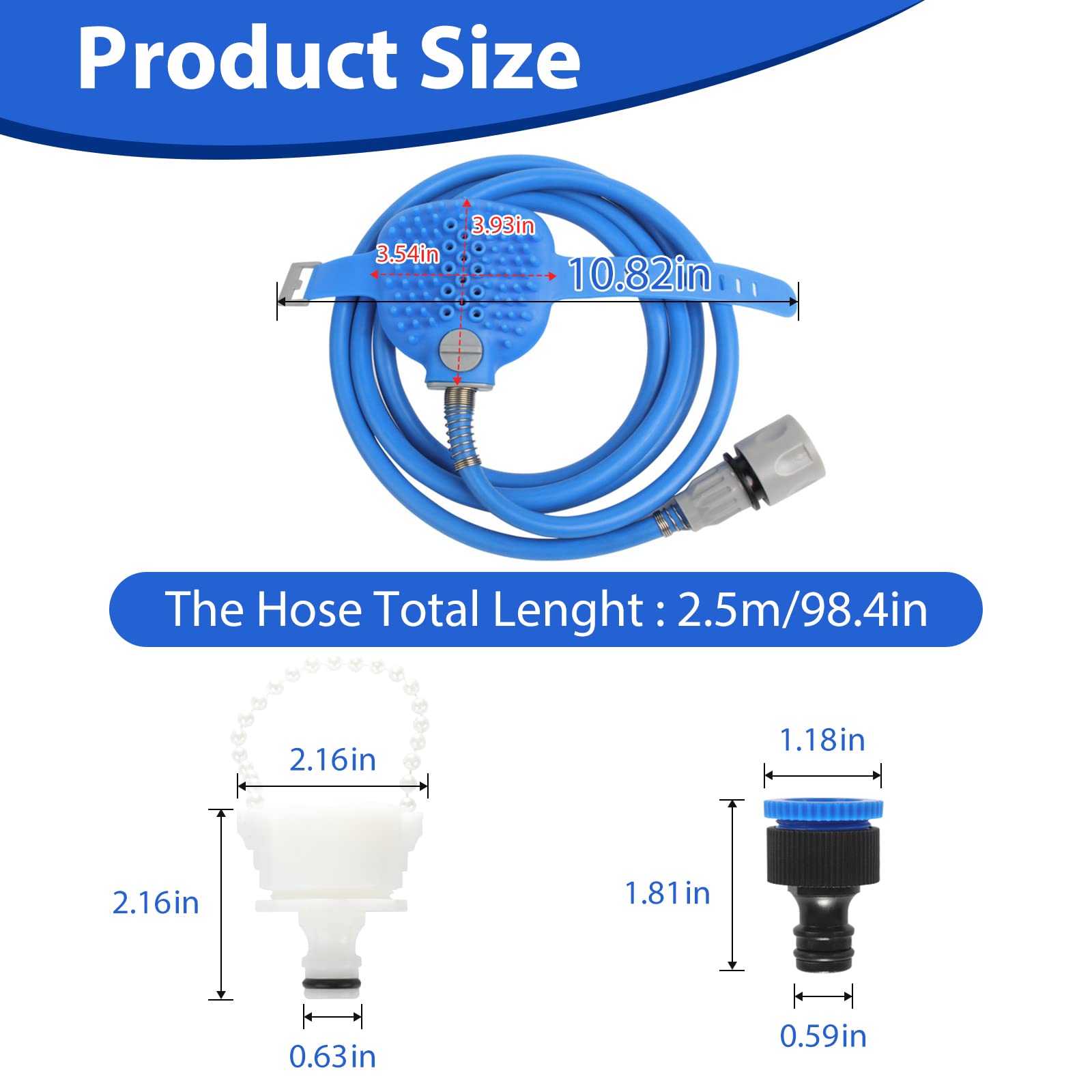 FuninCrea 2 in 1 Dog Shower Sprayer - Image 3