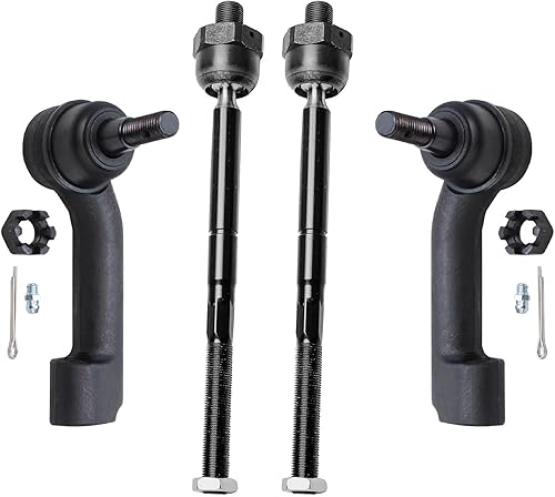 Miniatura 86 de Detroit Axle - Barras de acoplamiento delanteras 4WD para Dodge Dakota 2000-2004 Durango 2000-2003 2 extremos de barra de acoplamiento internos 2