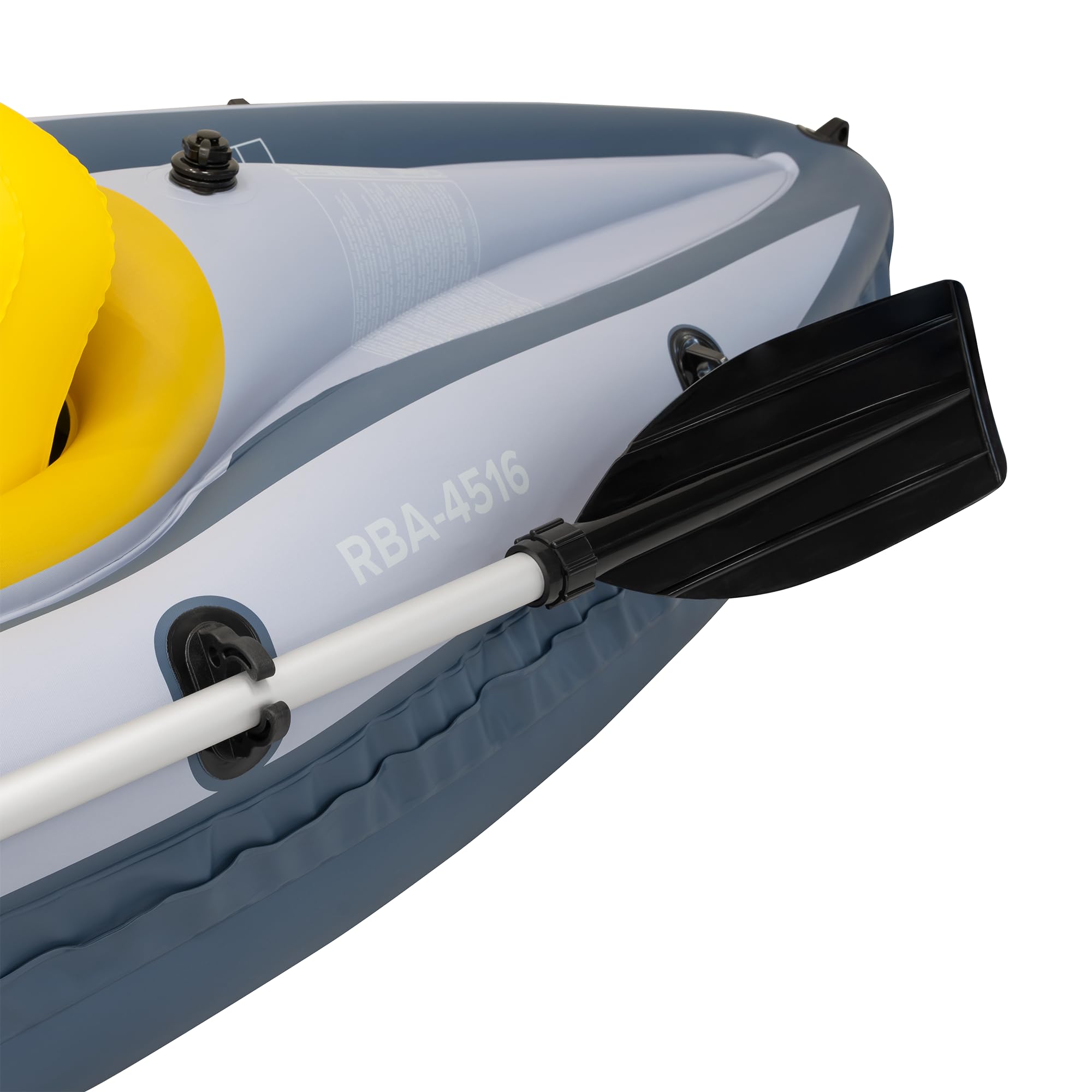Rebel Electro Kayak Gonfiabile Doppio Gonfiabile Turistico 350 x 78 Borsa a racchetta RBA-4516