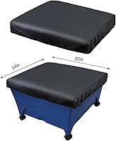 Vista 4 de Paquete de 2 fundas de repuesto para mantillo City Pickers, 20 x 24 pulgadas, color negro, con cubierta elástica elevada para jardineras de jardín