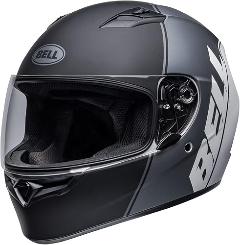 Vista 94 de Bell Qualifier - Casco integral para motocicleta Ascent Negro Mate/Azul/Blanco