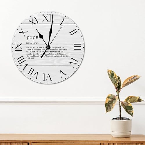 Miniatura 71 de Reloj de PVC con definición psicológica, reloj de pared grande con números romanos inspiración, refranes de inspiración de 12 pulgadas, significado