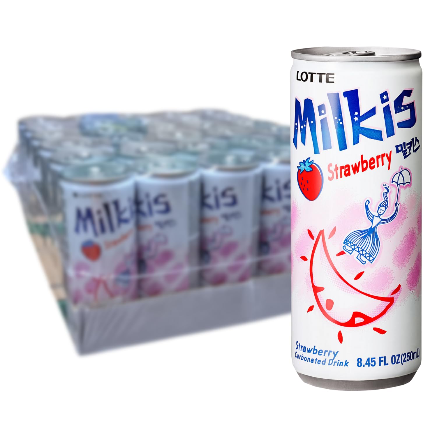 Milkis Erdbeer Milchgetränk - 30 x 250 ml Multipack
