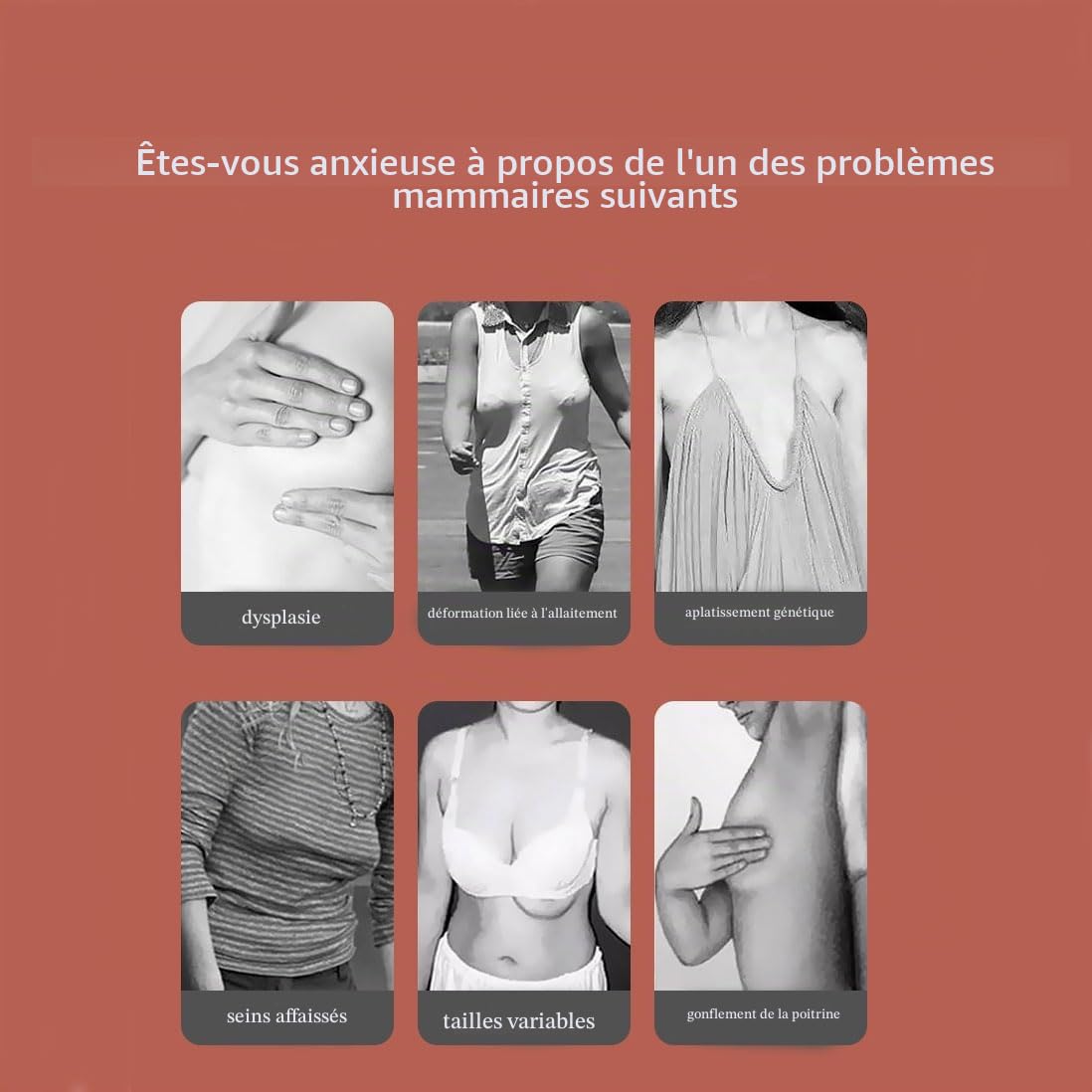 Masseur de Poitrine Électrique - Soutien-Gorge Intelligent Sans Fil Avec Massage Chauffant Multifonctionnel