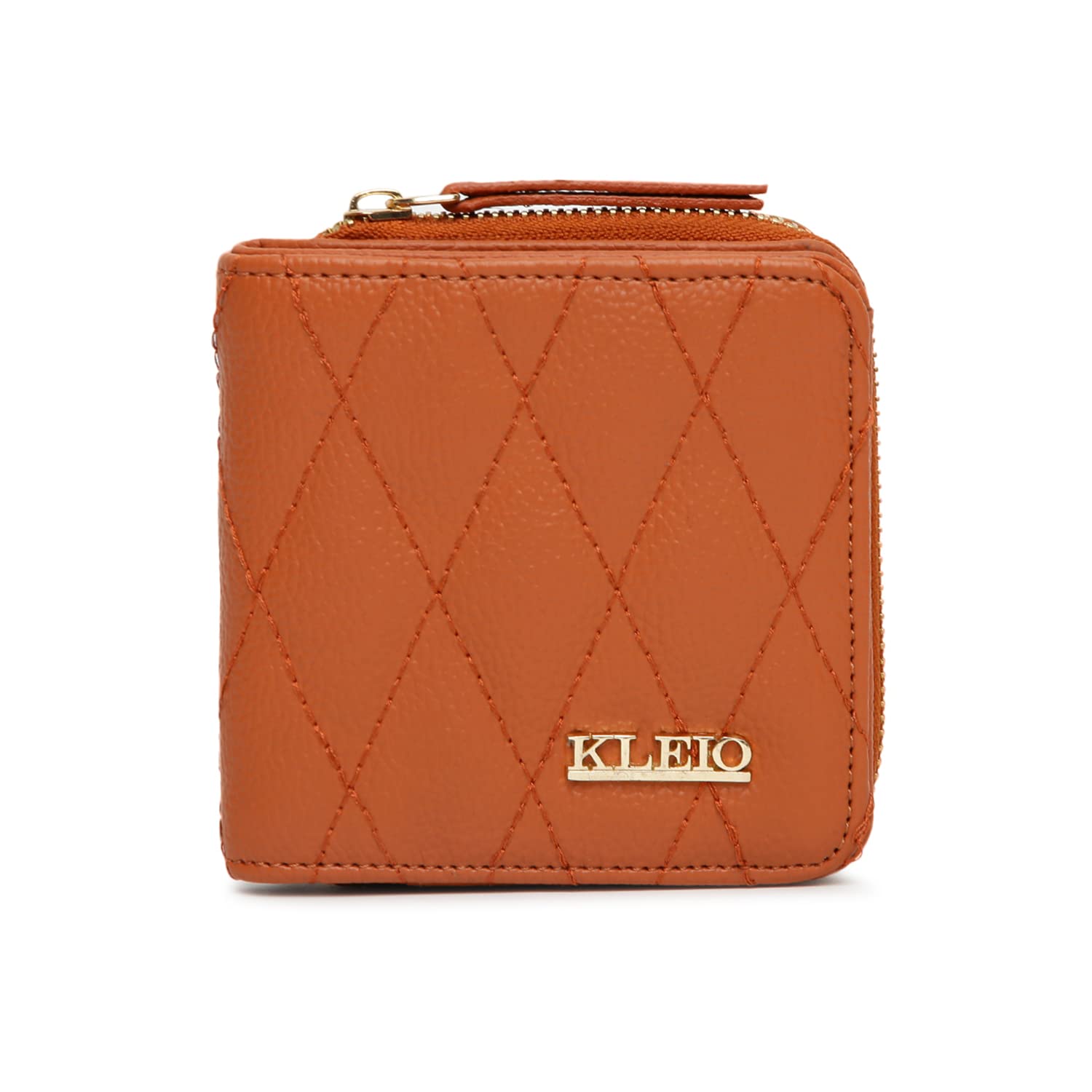 Vegan Leather Quilted Wallet for Women with Multiple Slots & Zip & Snap Closure | Water-Resistant Wallet for Girls for Travel, College, Parties-image-26
