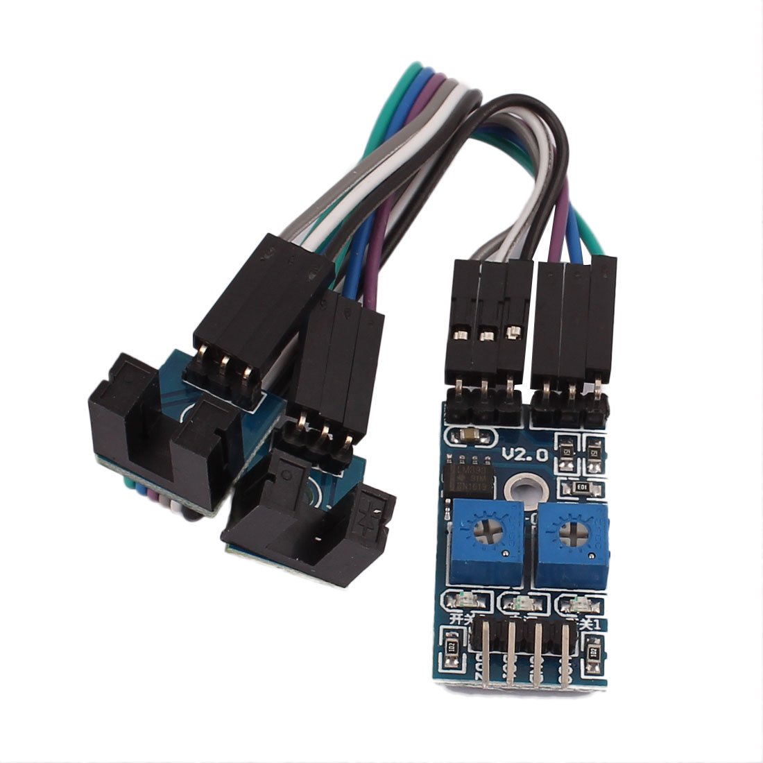 Generic a14050300ux0170 2-Channel Ir Motor Test Speed Detect Velocity Sensor Module 3.3-5V, 0.63" Width, 8.31" Length-image-47