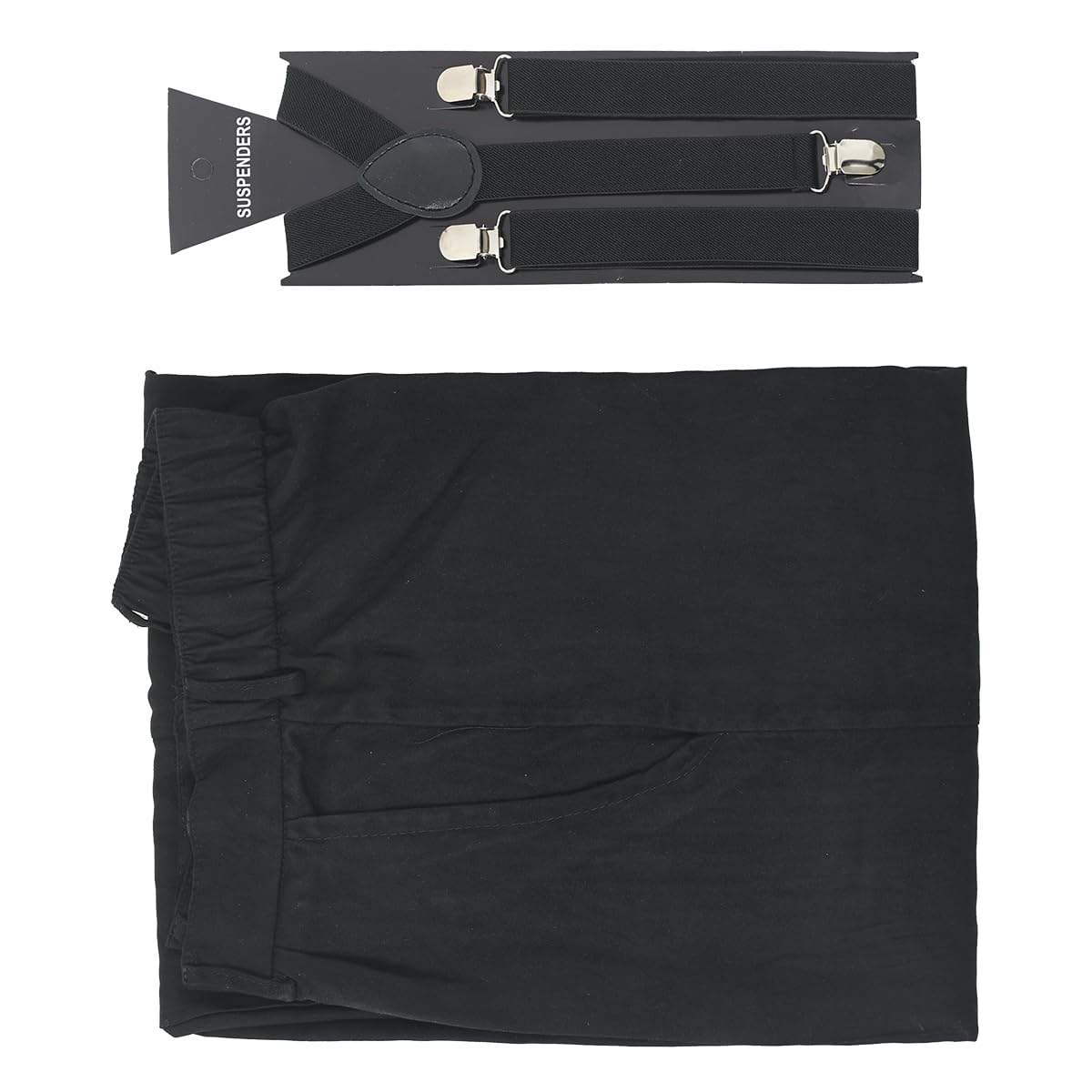 COSDREAMER Pioneer Colonial Pantalon de Fermier médiéval pour Homme - Pantalon d'halloween et Cosplay avec Bretelles