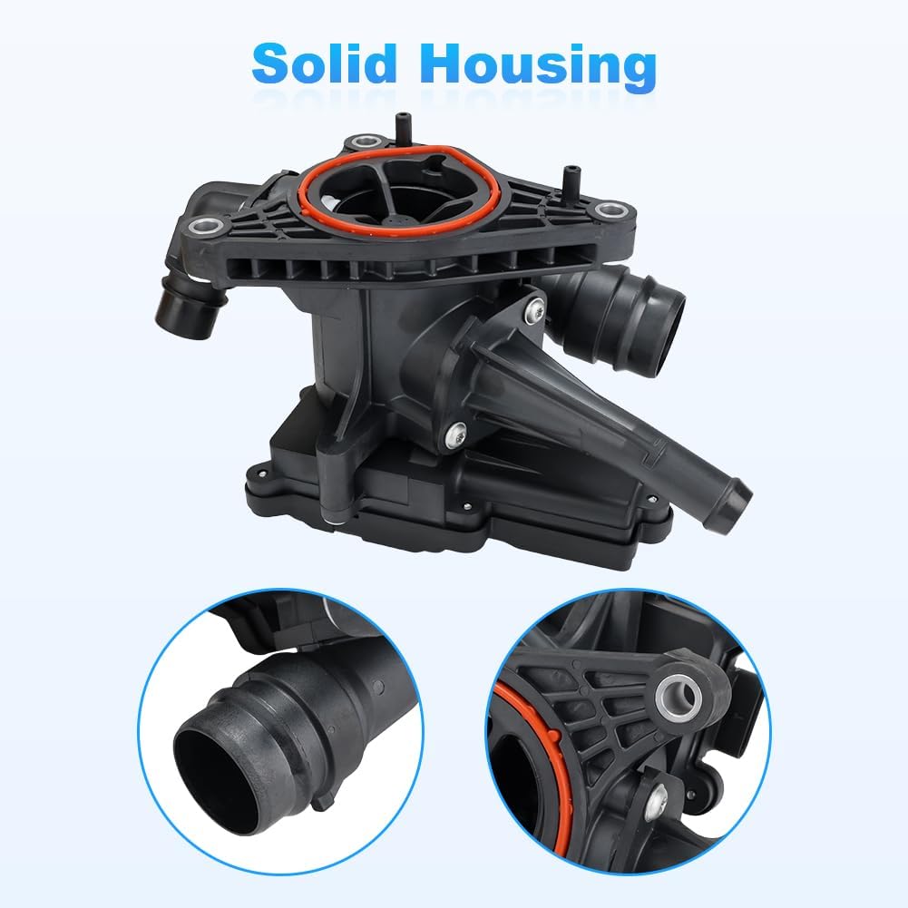 Thermal Management Module Assembly Compatible with 2020-2023 Hyundai Kona Santa Fe Sonata TucsonKia K5, Engine Thermostat Replacement for 25600-2M810 256002M810