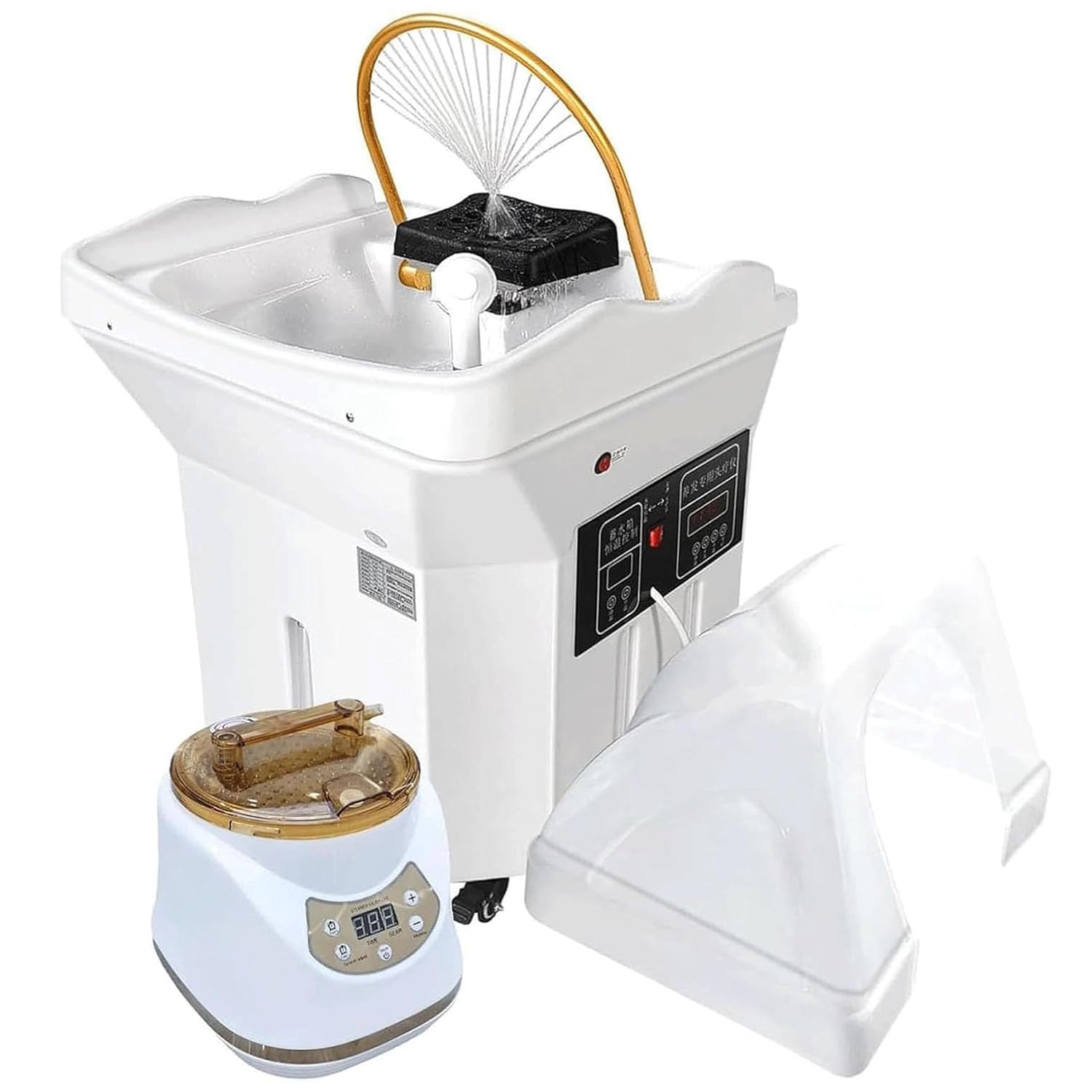 Generisch Japanische Head-Spa-Ausrüstung Head Spa Geräte mit 60l Wassertank Thermostatische Shampoo-Becken Wasserzirkulation Mobiles Geeignet für Head Spas und Friseursalons