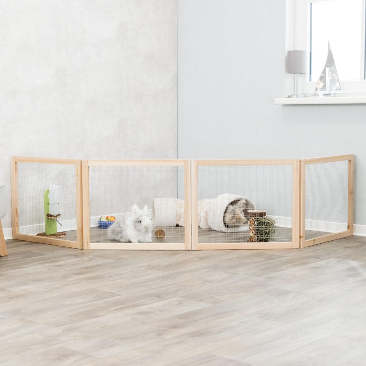TRIXIE Indoor Freilaufgehege - Diverse 4 Elemente à 60 × 50 cm