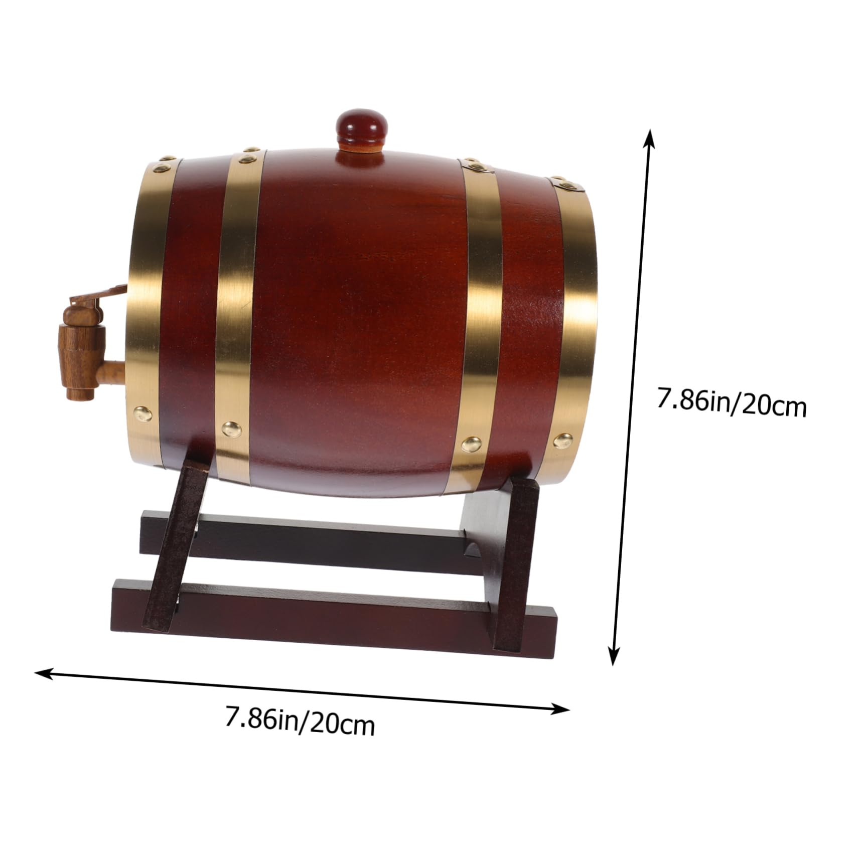 Cabilock 1set Wooden Wine for Aging and Dispensing Red Storage Faucet for Home Bars Wineries and Wine