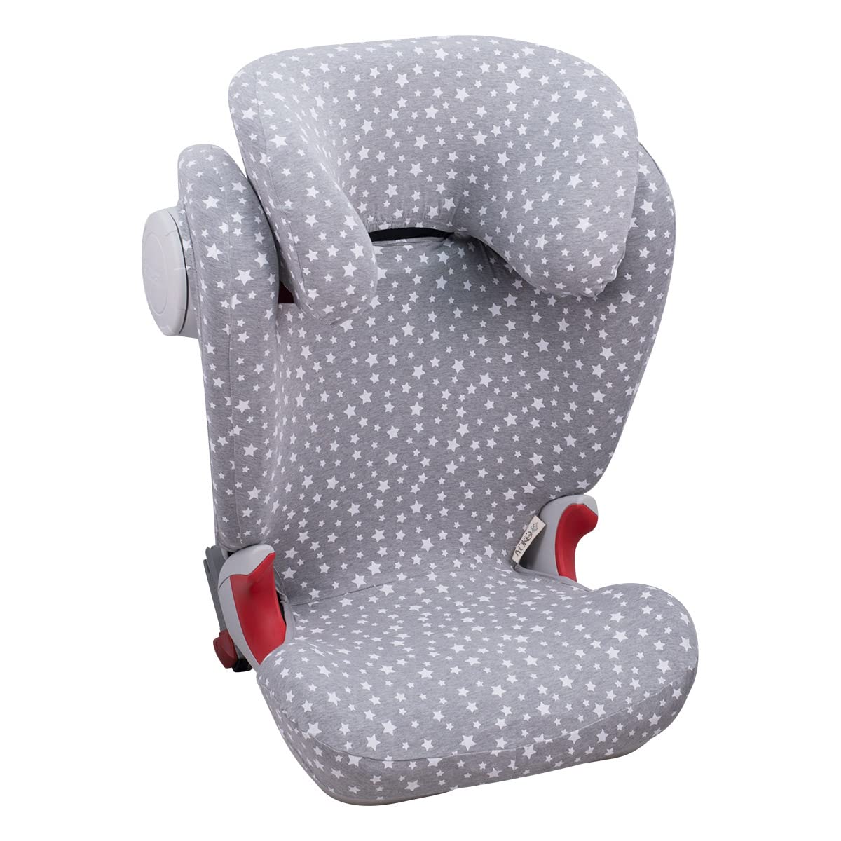 JYOKO Kids Bezug kompatibel mit Römer KIDFIX II XP SICT, kidfix 2 S, Kidfix Z - Line (WHITE Star, OHNE Auge)