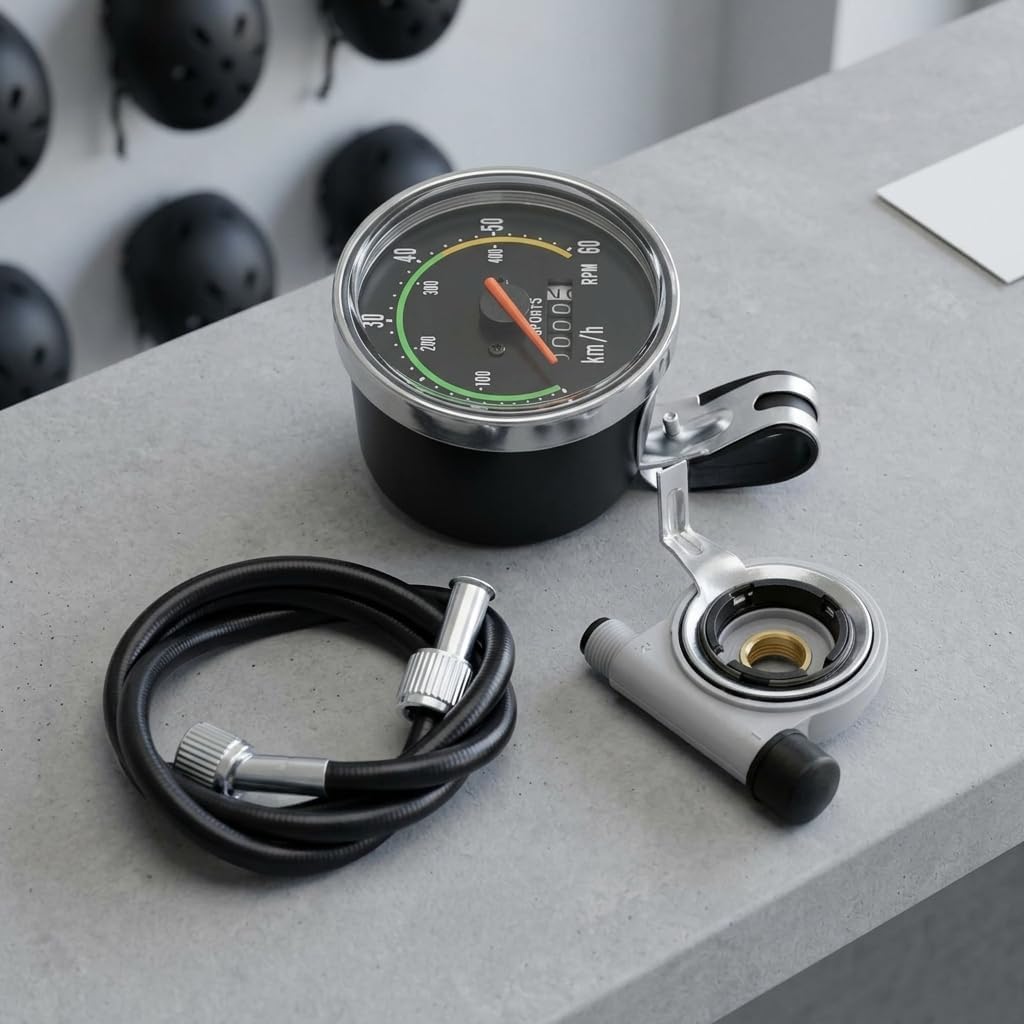 Bike Speedometer Aluminum Alloy Mechanical Analog Stopwatch