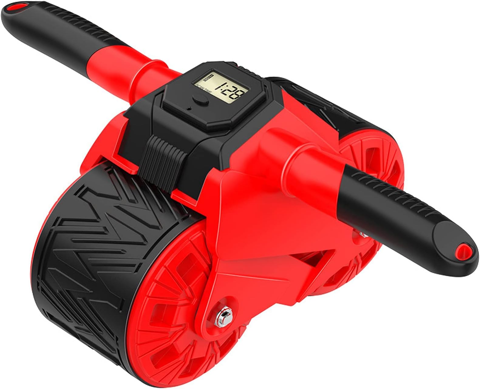 Motorcycle Shape Abdominal Wheel Roller With Pad Mat,Reboun Ab Roller With Led Count Tool,Core Strength Training Machine,Workout,Fitness,Bodybuilding