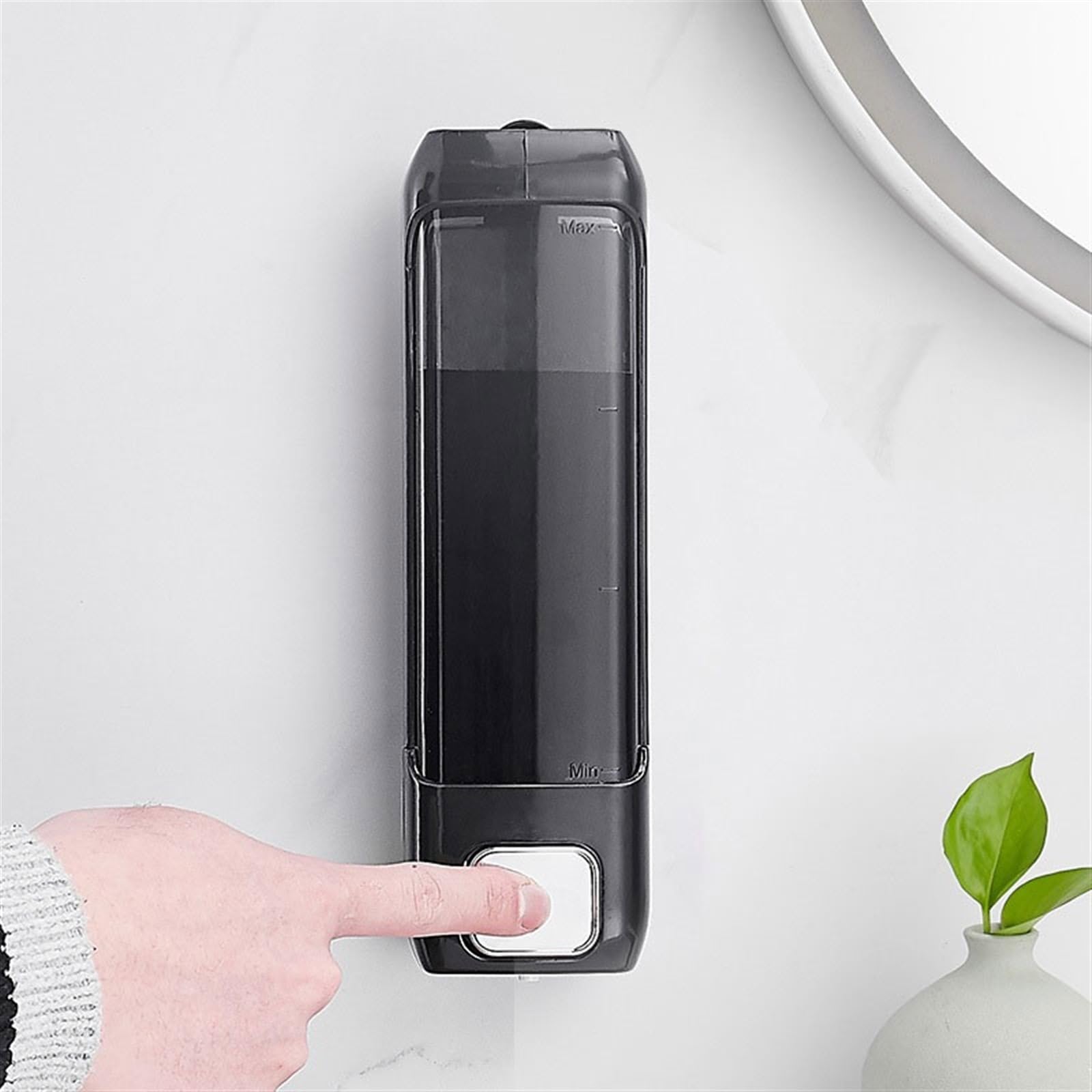 Handseifenflasche 400 ml große Kapazität wandmontierter Seifenspender Hotel-/Hausbad Shampoo-Split-Flasche Badezimmer-Seifenspender Waschmittelspender，