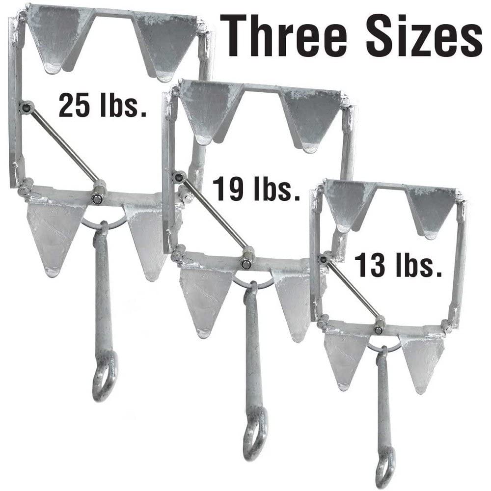 Seachoice Hot-Dipped Galvanized Steel Fold-and-Hold Anchor - Multiple