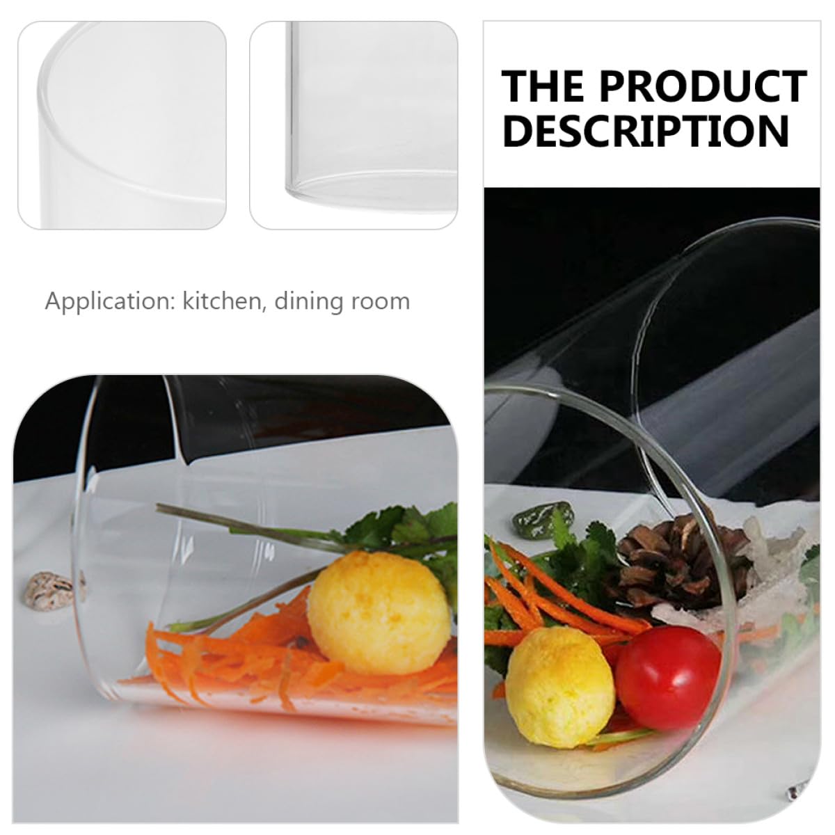 FUOYLOO Glaszylinder Windlicht mit Boden 18x12cm Teelicht Ersatzglas für Hochzeit und Wohnzimmer Transparente Tischdeko für Innen und Außen