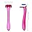 Honoson 12 Pcs Disposable Bikini Razors for Women Bikini Line Trimmer Shaver Small T Type Razor Durable Travel Accessories Pubic Hair Removal Beauty for Body Cosmetic Tool(Pink)