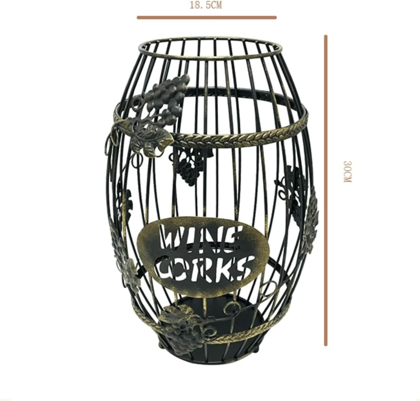 Iron storage basket, kitchen living room storage basket