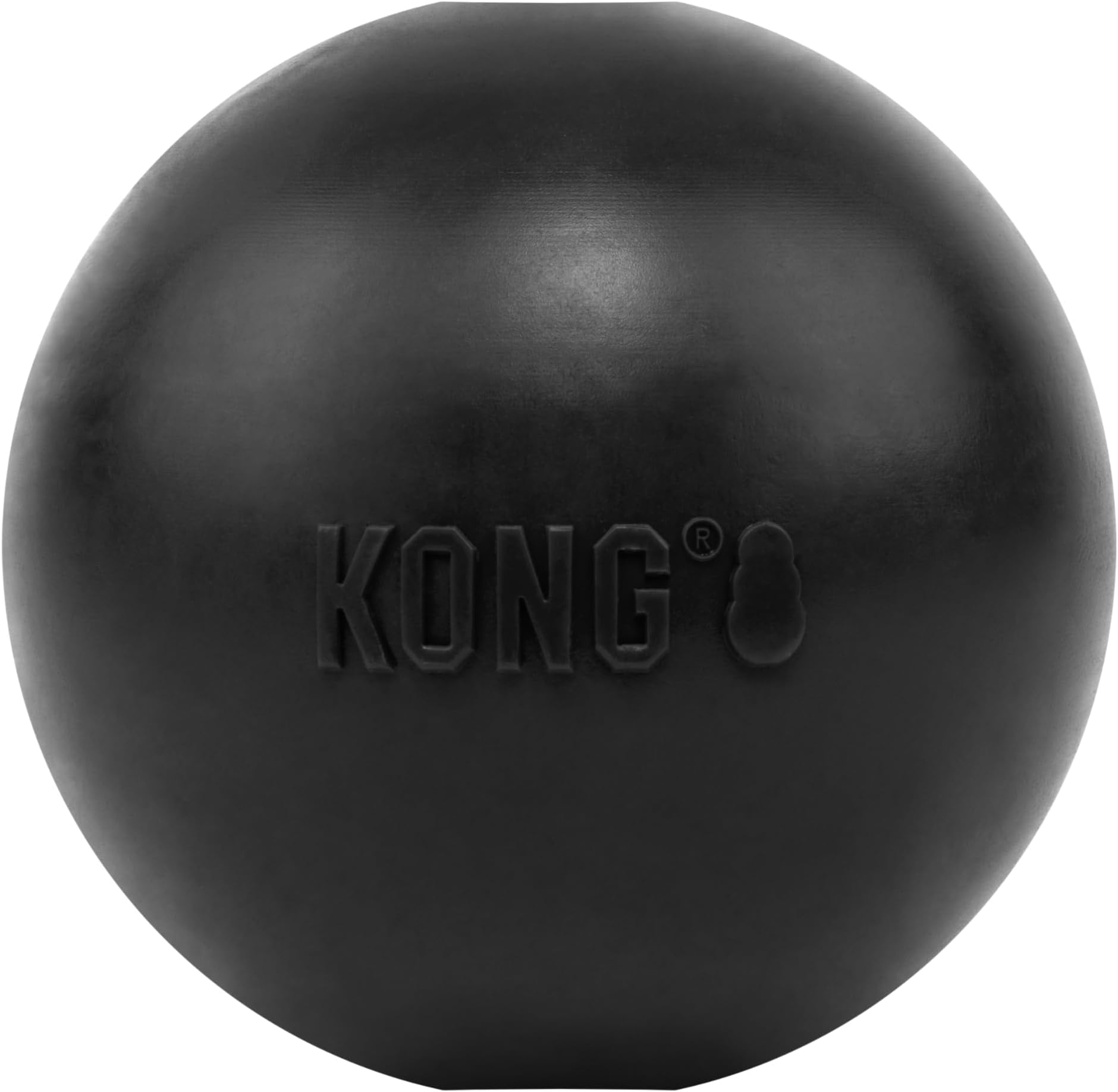 Extreme Ball with Hole - Fetch Toy - Durable Dog Toy for Training, Interactive Playtime & More - Natural Extreme Rubber Ball - Black - for Medium/Large Dogs