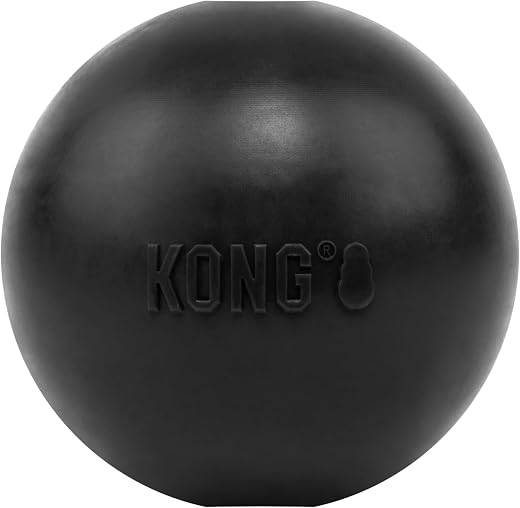 KONG Extreme Ball – Dog Toys for Aggressive Chewers Dog Ball Toys – Indestructible Dog Ball for All Day Play – Rubber Ball for Fetch & Chase – Heavy-Duty Dog Ball – Medium/Large Dogs