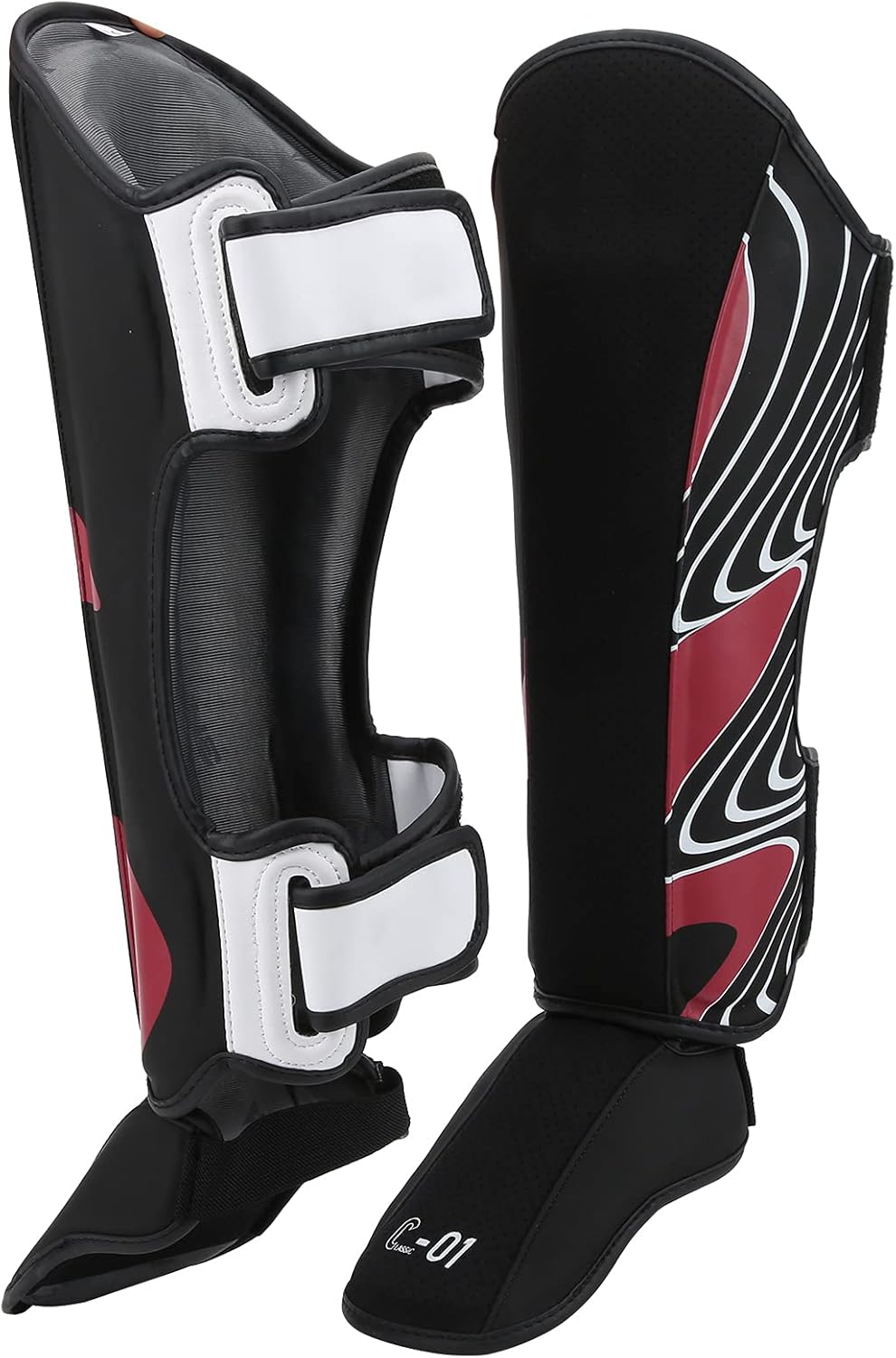 Shin Guards, Kickboxing Muay Thai Protection for Adults, with Thickened Design and Soft Inner Lining, Materials for Fighting Boxing Sports