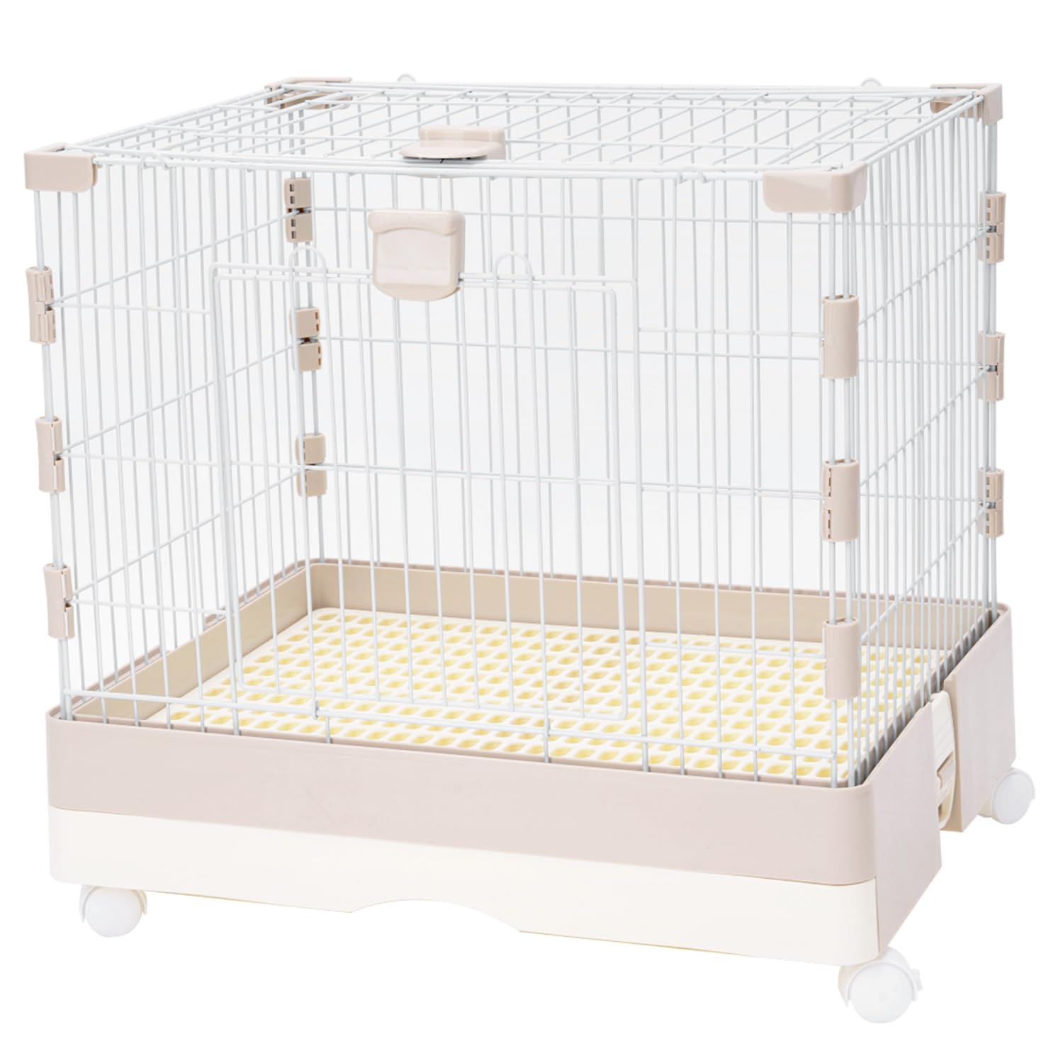 Amazon | ウサギケージ ベージュ 1段 60*46*56cm うさぎ モルモット