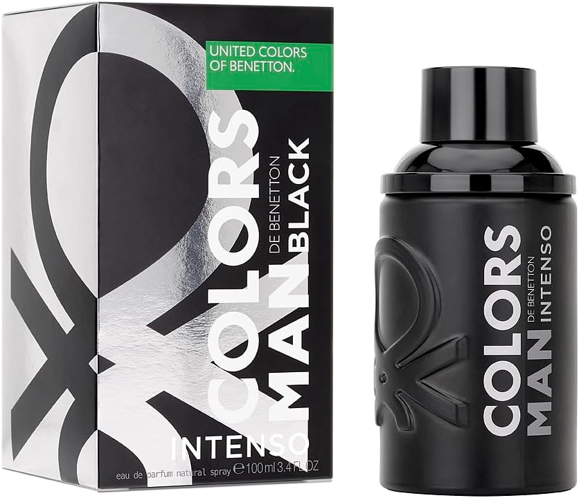 Benetton Colors Black Intense Men 3.4 Oz EDP