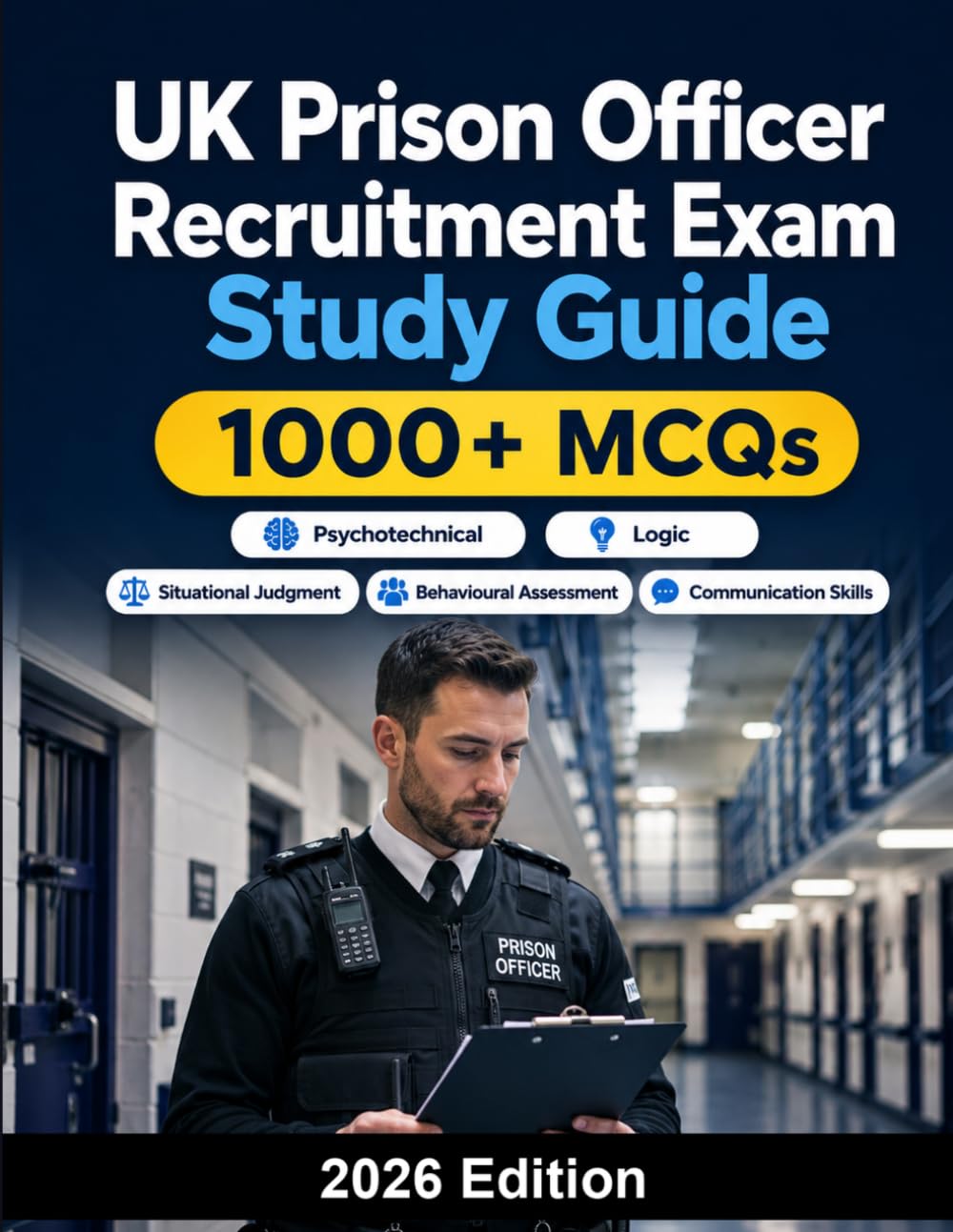 UK Prison Officer Recruitment Exam Study Guide: Situational judgment tests, behavioural assessment, communication skills, decision-making and interview preparation