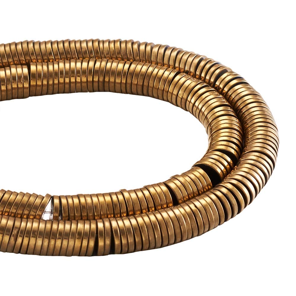 10 Fili Di Perline In Ematite Sintetica 6mm Multicolore - Distanziatori Piatti Per Gioielli Fai Da Te