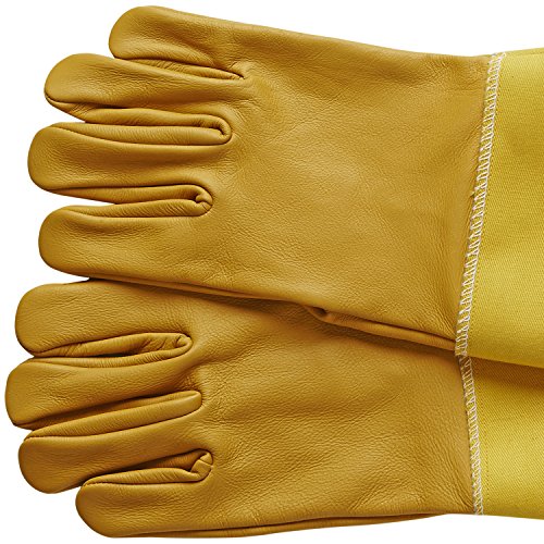 Beekeeping Gloves Sting Proof Cuffs Extra Long Thick Sleeves