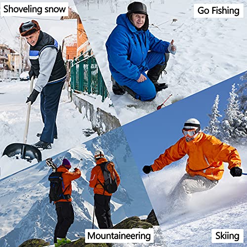 Image of Gustave GUESTAVE Gloves for Men Winter Wear Women Winter Gloves Warm Bike Riding Gloves Touch Screen Finger Microfiber Anti-Slip Design Windproof Waterproof Snow Ski Gloves | Microfiber Anti-Slip Design Windproof Waterproof Snow Ski Gloves