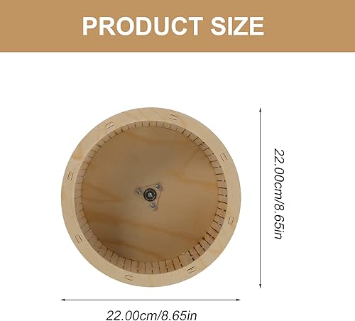 Miniatura 3 de balacoo Rueda de ejercicio silenciosa material de madera de calidad para hámster Chinchilla ardilla