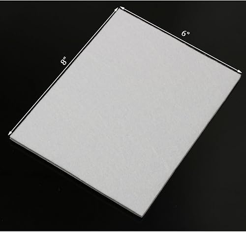 Miniatura 2 de Paquete de 8 almohadillas de fieltro para muebles de 15 pulgadas de grosor, autoadhesivas, resistentes protectores de piso de madera (blanco)