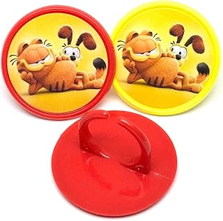 Garfield Movie Cupcake Toppers Birthday Party Supplies Decorations Rings- Package of 24