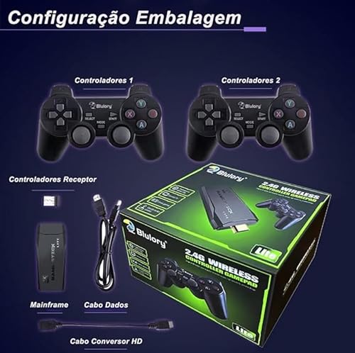 Game stick 4k atualizado 20.000 jogos Smart Video game TV Stick , Game Retrô, Game pendrive, Console