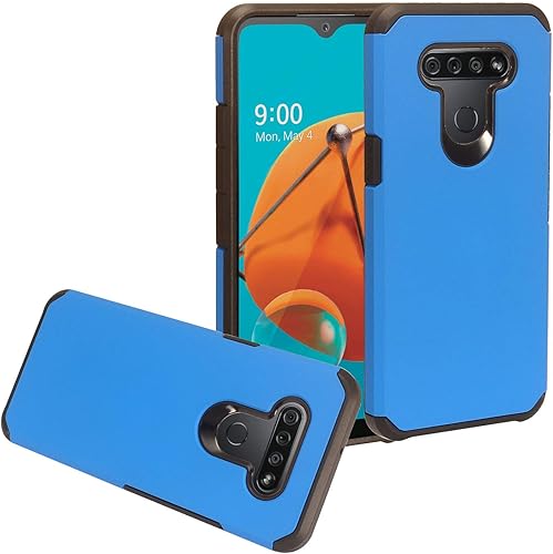 Miniatura 81 de Para LG K51, LG Reflect (LM-K500) - Funda híbrida para teléfono con imagen - AD1 mármol negro