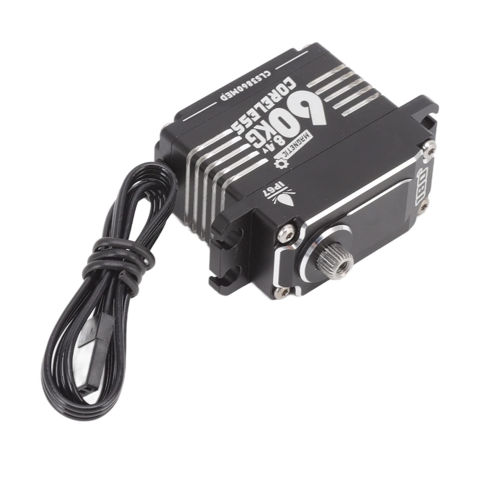 Drfeify FLASH HOBBY Serwo Przekładni RC Programowalna Przekładnia Kierownicza RC ze Stopu Aluminium Silnik Bezrdzeniowy 60 Kg IP67 Wodoodporny 6 V do 8,4 V dla Samochodów Roboty Ramiona Mechaniczne