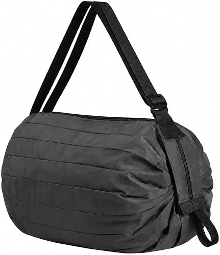Foldable Travel Bag Multi Use for Flying Gym Beach Lightweight 40x40cm Grey