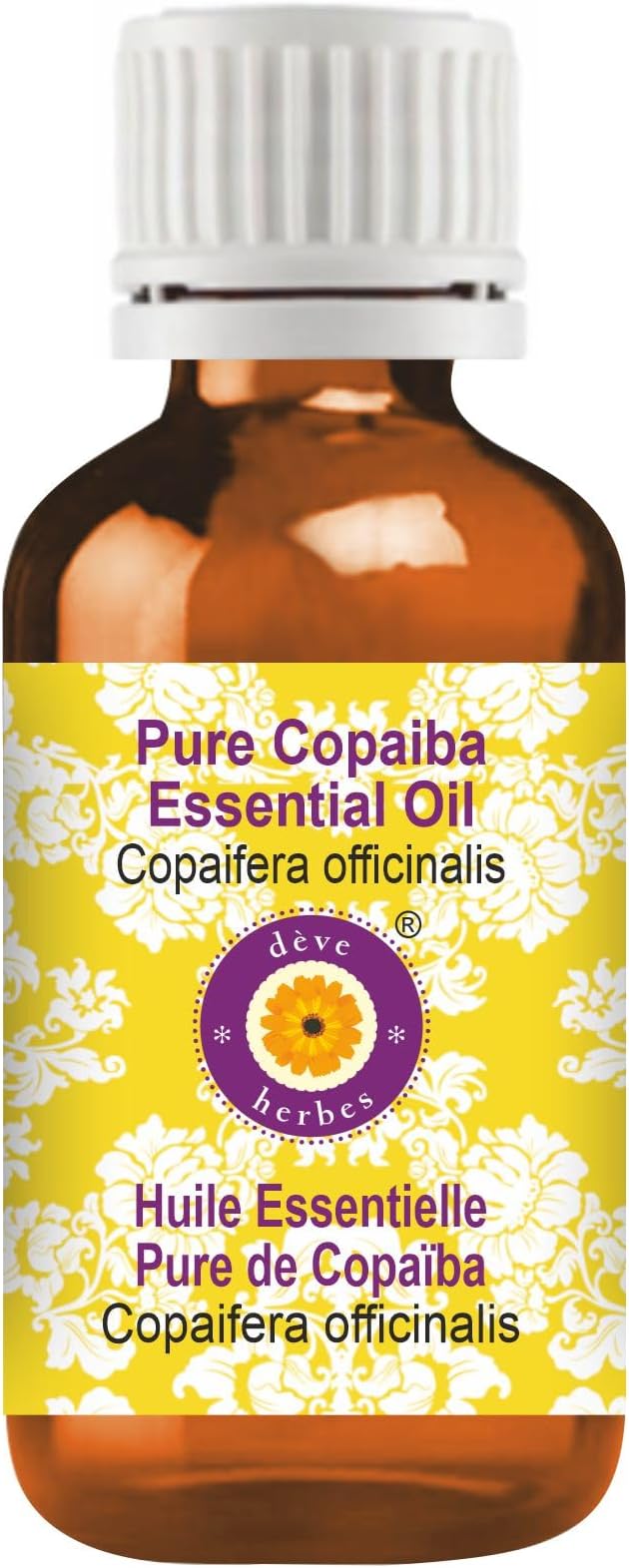 Pure Copaiba Essential Oil (Copaifera officinalis) Steam Distilled 15ml (0.50 oz)