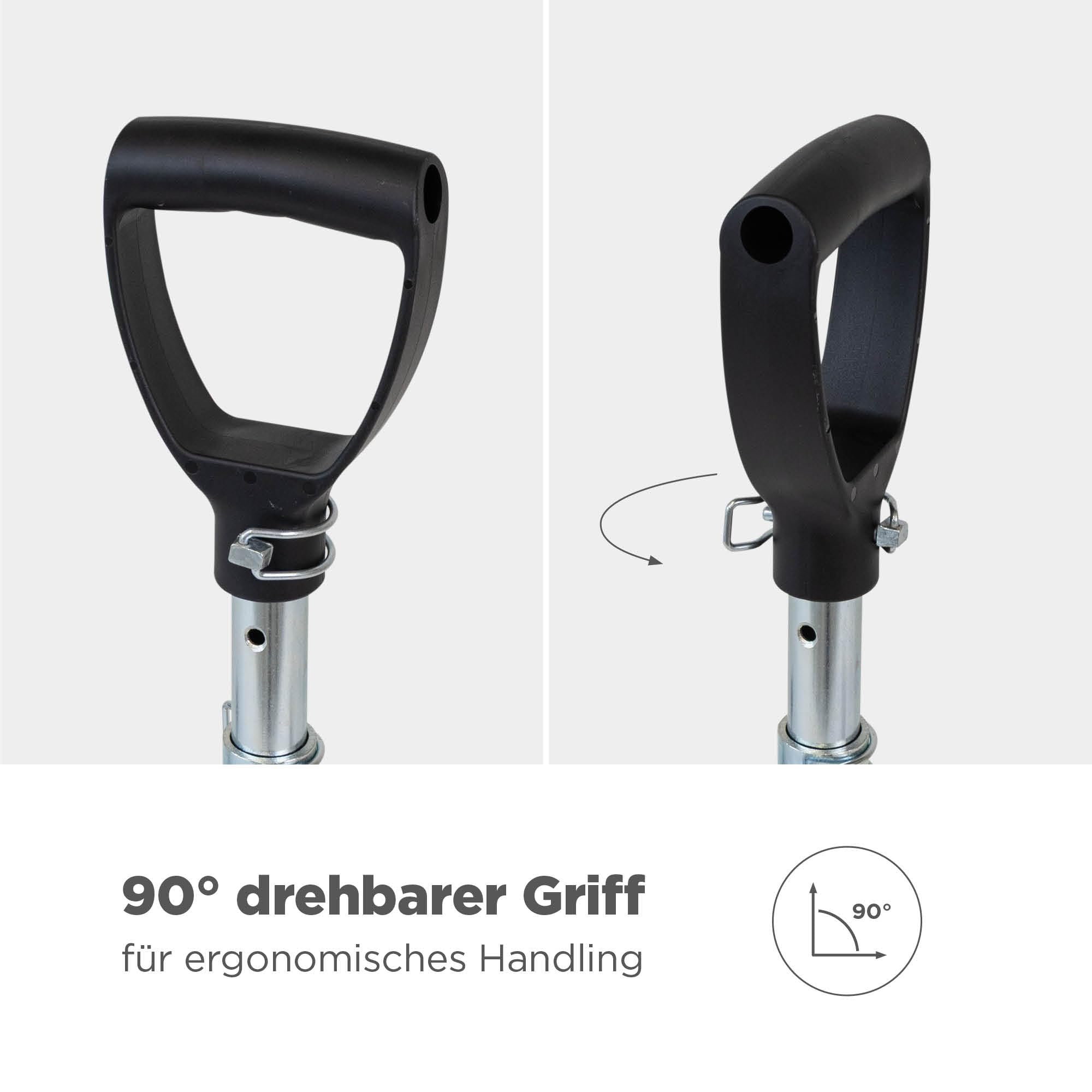 blizz-z Ergo-Plattenheber mit verstellbaren Teleskopgriff (Spannweite: 300 mm - 620 mm) | Tragkraft bis 60 kg | Verlegen von schwerer großformatiger Platten | Made in Germany