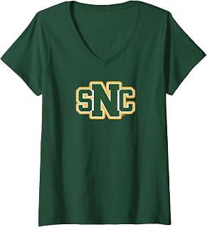 Womens St. Norbert College Green Knights Primary Logo V-Neck T-Shirt