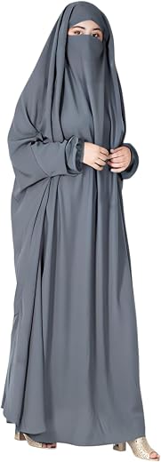 Bashariya Very Loose Fit &amp; Free Size - Single Piece Jilbab In Firdaus Fabric for Women (Free Size)