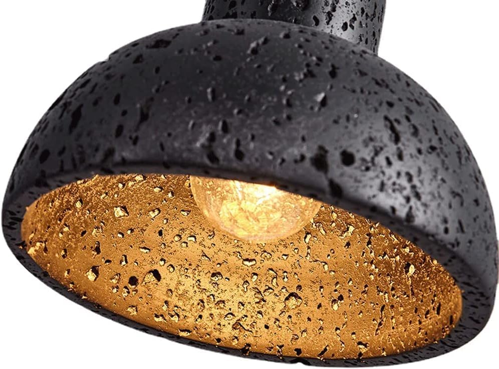 Plafonnier réglable pour manque de luminosité, lustre noir - 5