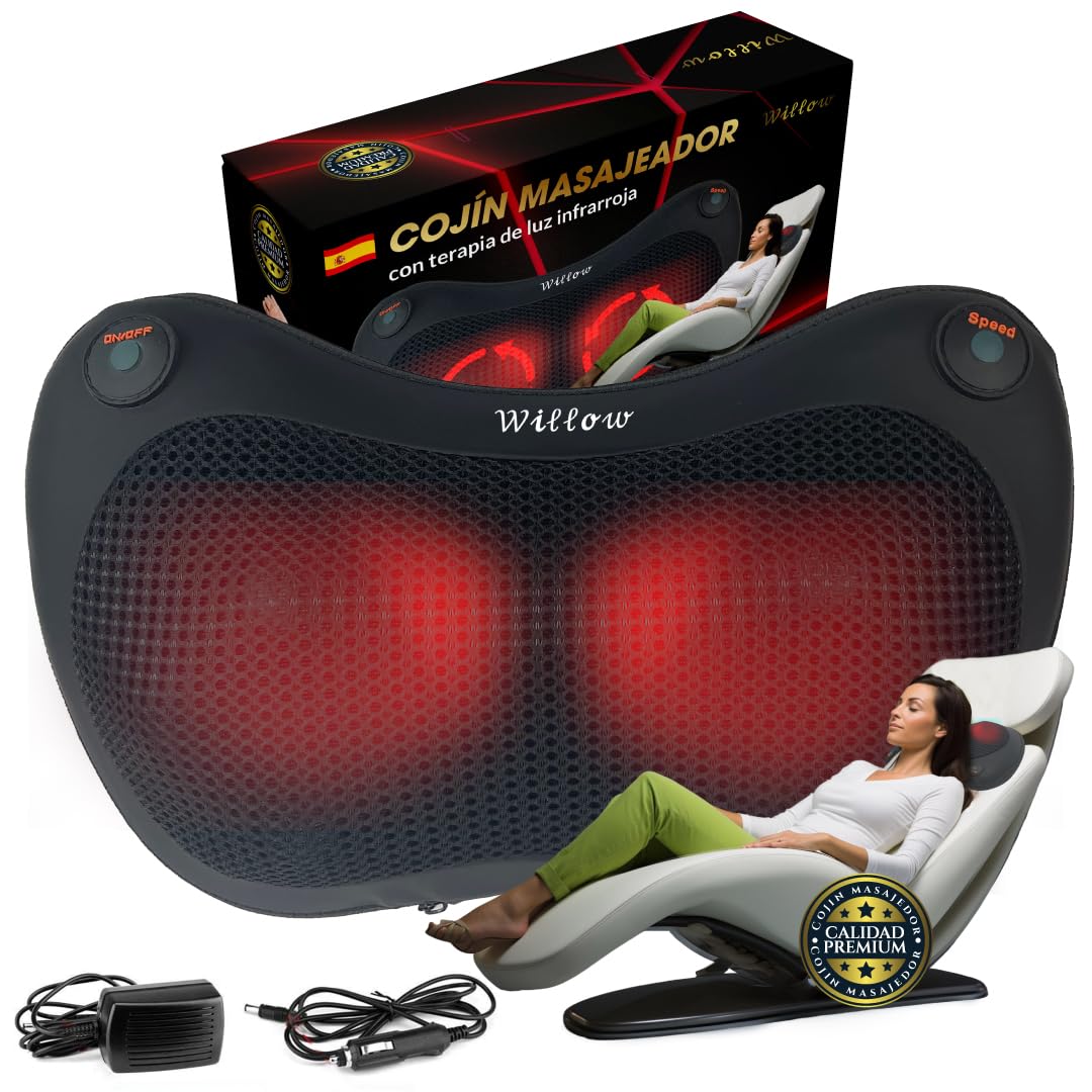 Willow® Neck Massager | Cervical and Back Massager | Electric Massager Cushion | Ideal for Home or Car