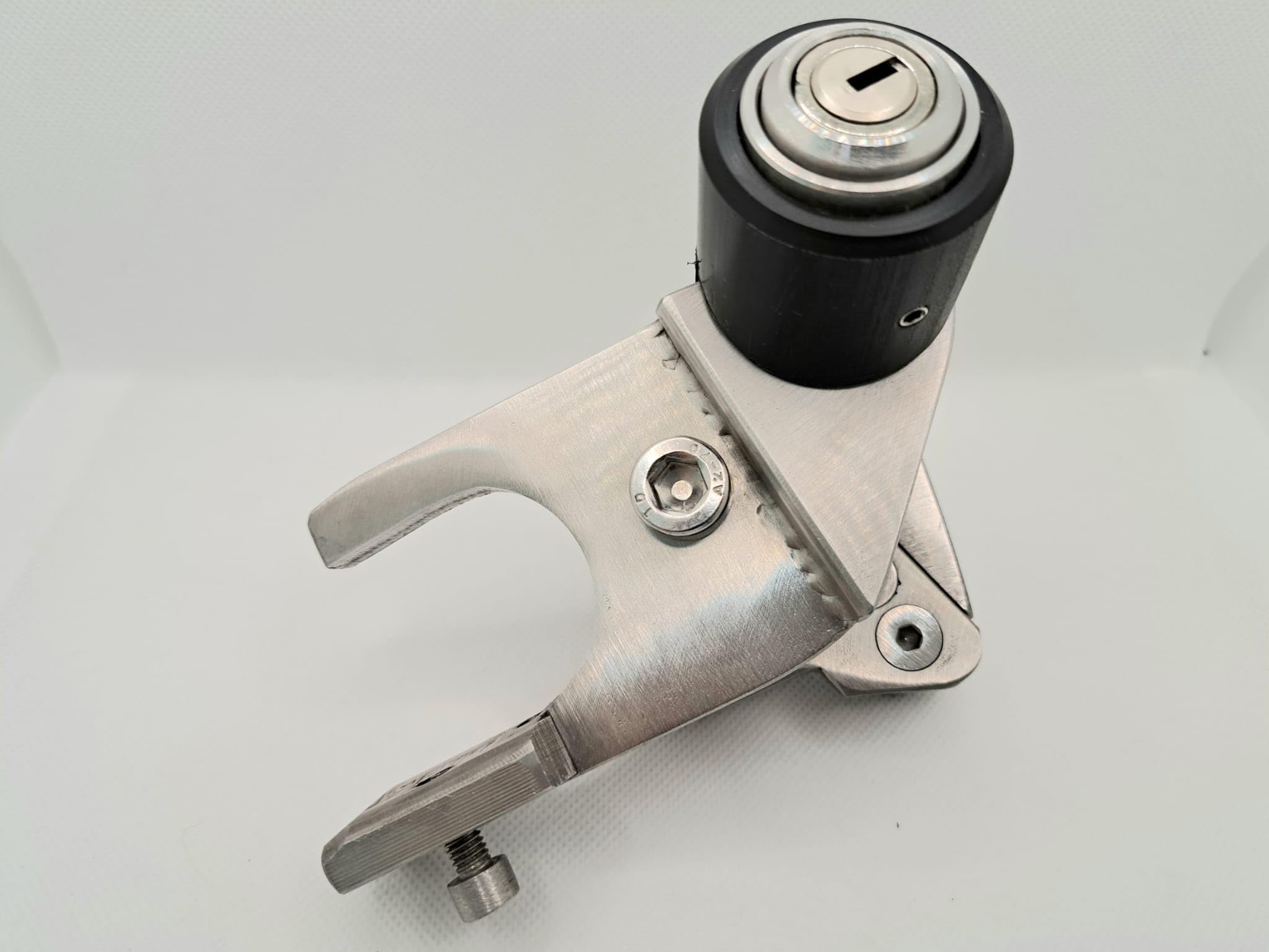 ANTIFURTO MECCANICO BLOCCA CAVALLETTO CENTRALE PER MOTO HONDA AFRICA TWIN IN ACCIAIO INOX E CHIAVE CODIFICATA - BLOCK BRAKE